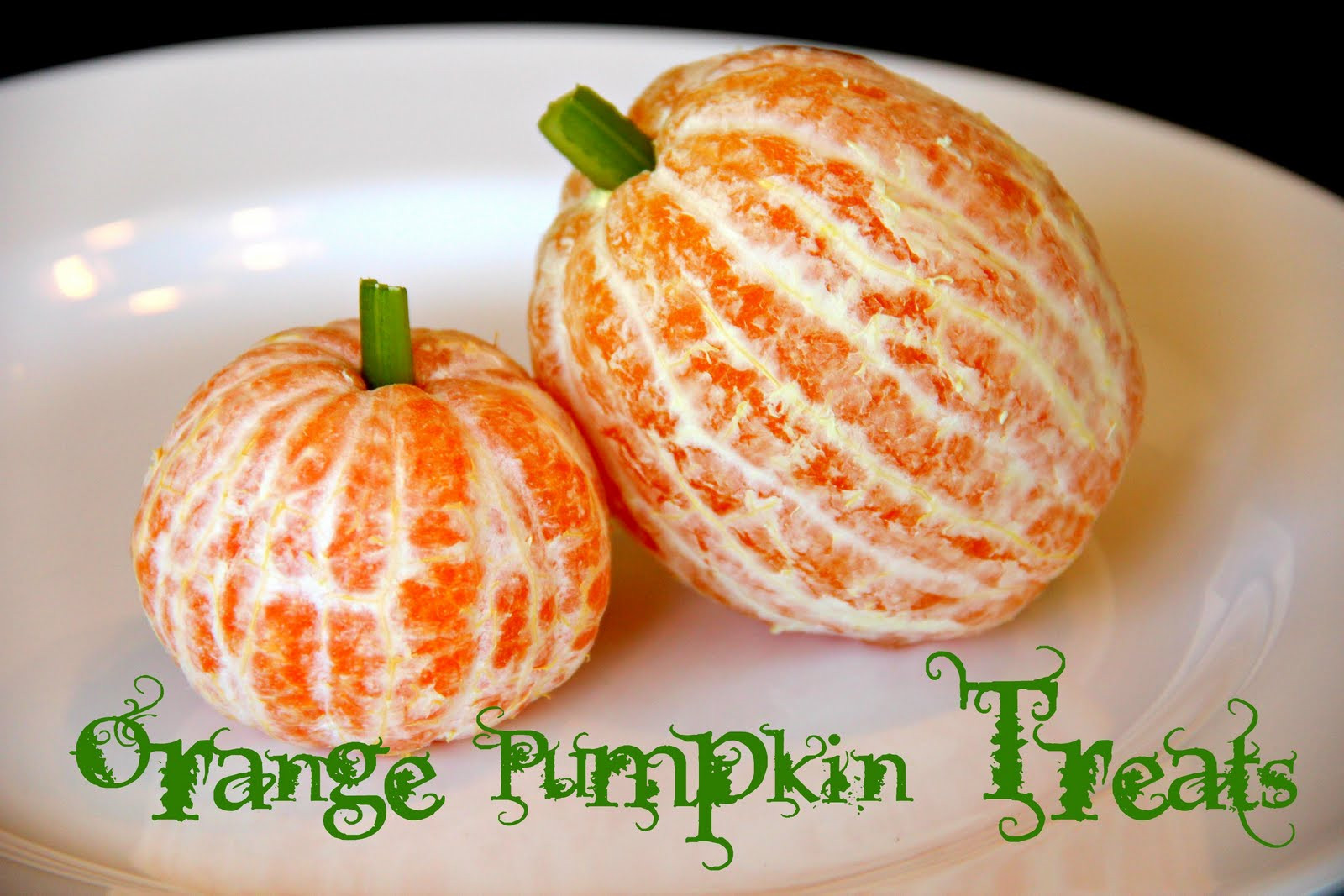 Healthy Pumpkin Snacks
 Blue Skies Ahead Orange Pumpkin Treats