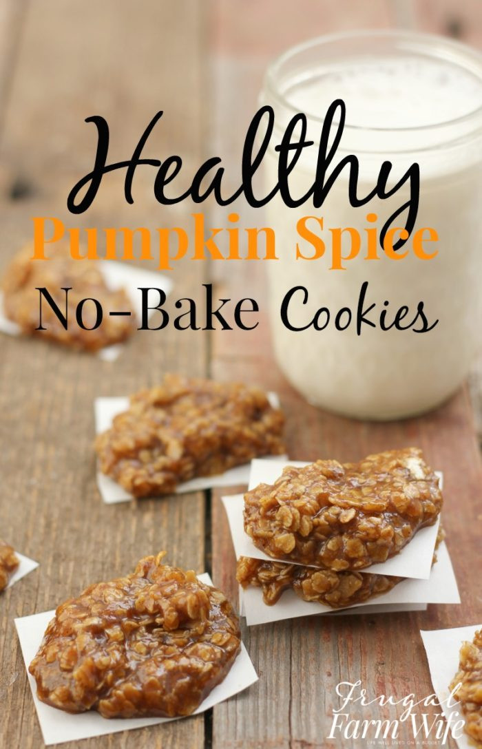 Healthy Pumpkin Spice Cookies
 Healthy Pumpkin Spice No Bake Cookies