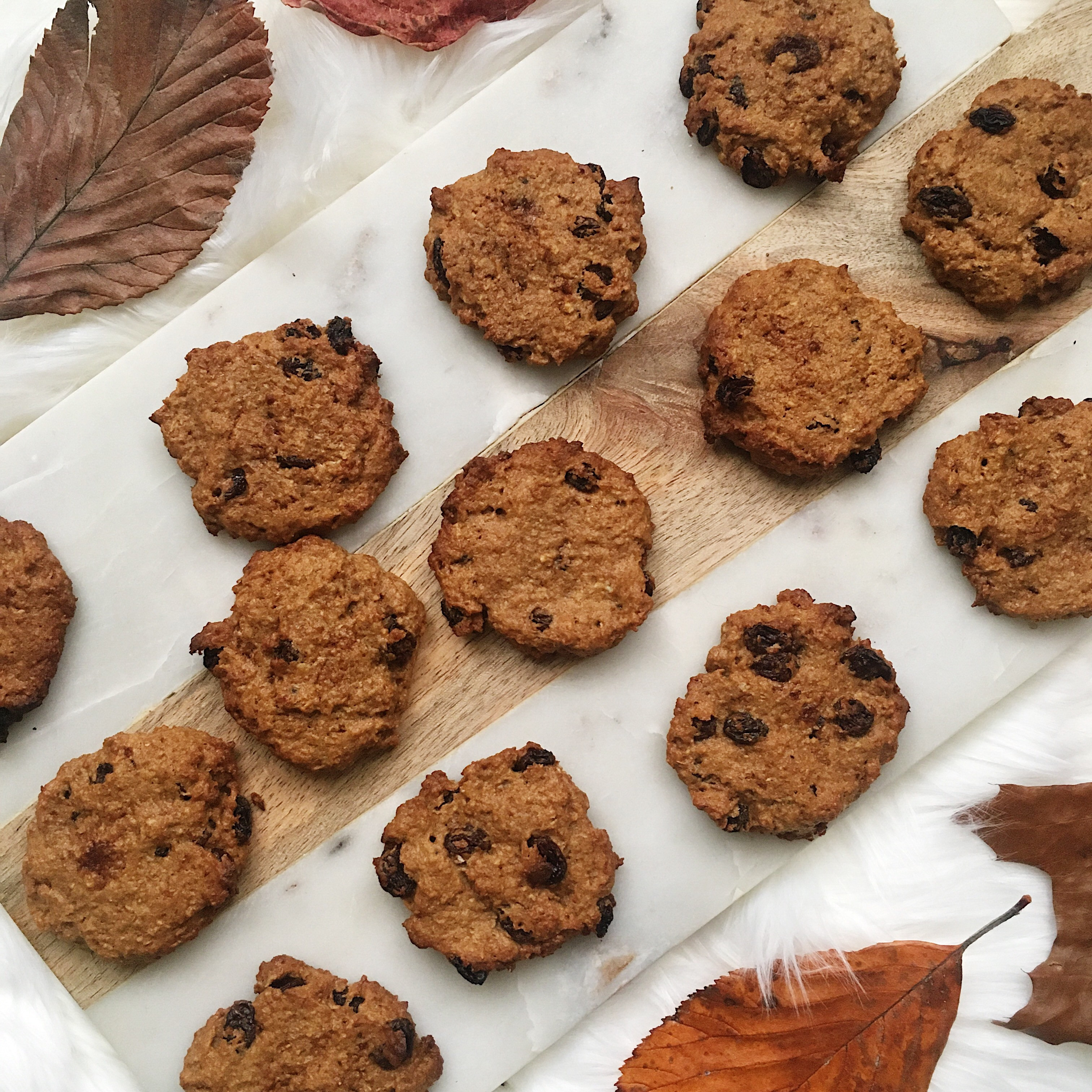 Healthy Pumpkin Spice Cookies
 Recipe Healthy Pumpkin Spice Raisin Cookies