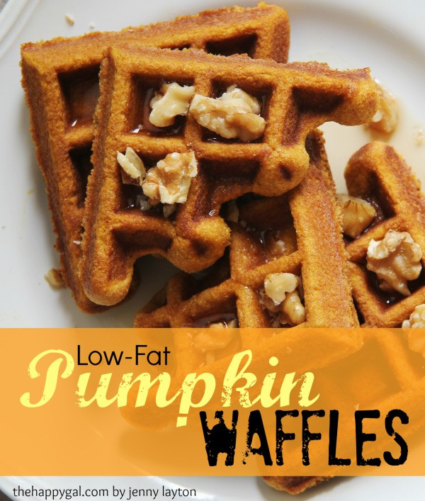 Healthy Pumpkin Waffles
 Low Fat Pumpkin Waffles The Happy Gal