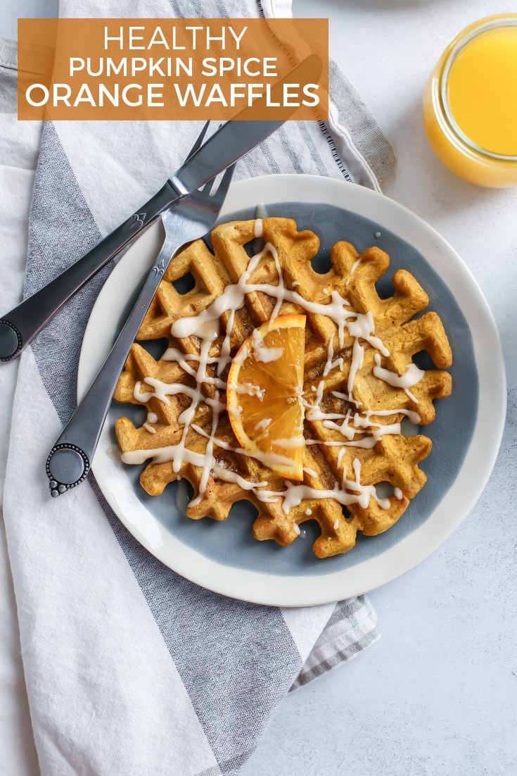 Healthy Pumpkin Waffles
 Healthy Pumpkin Spice Orange Waffles [and morning routines