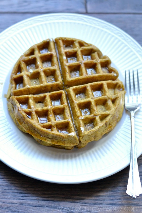Healthy Pumpkin Waffles
 Healthy Pumpkin Waffles To Simply Inspire