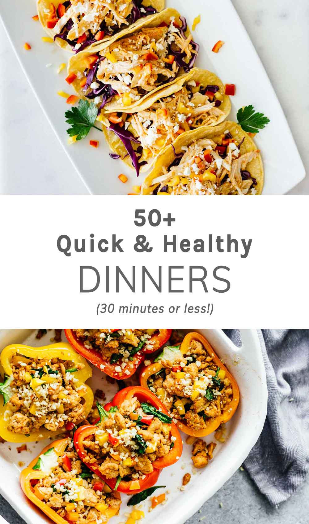 Healthy Quick Dinners
 50 Quick Healthy Dinners 30 Minutes Less Jar Lemons