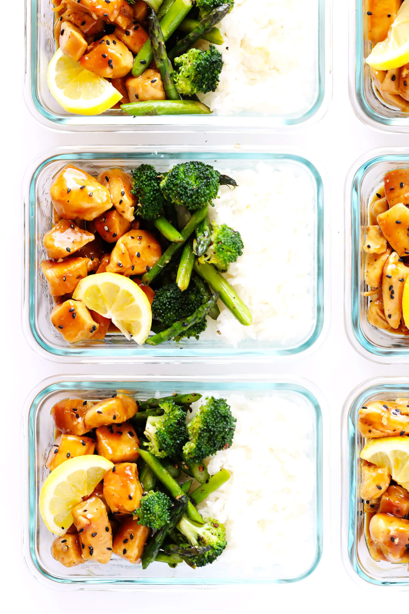 Healthy Quick Lunches
 Honey Lemon Chicken Bowls Meal Prep