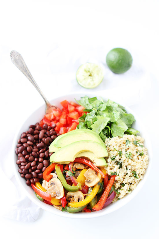 Healthy Quinoa Bowls
 Fajita Quinoa Bowls Recipe