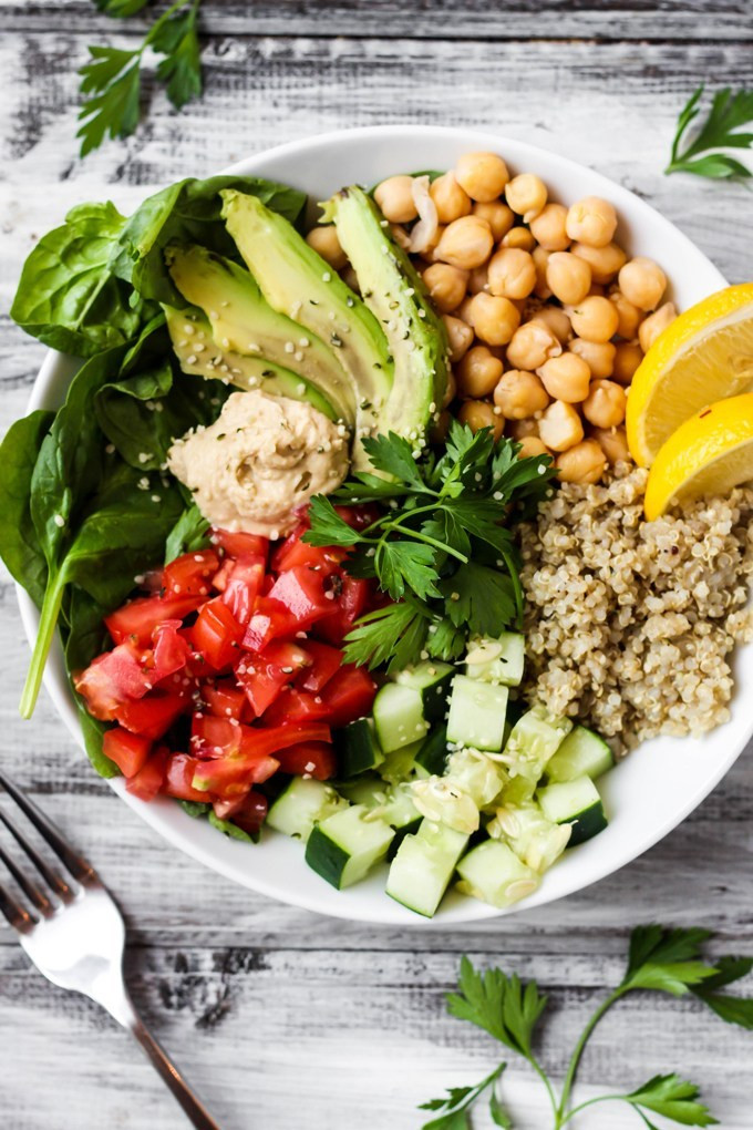 Healthy Quinoa Bowls
 Greek Quinoa Buddha Bowl & A Special Announcement