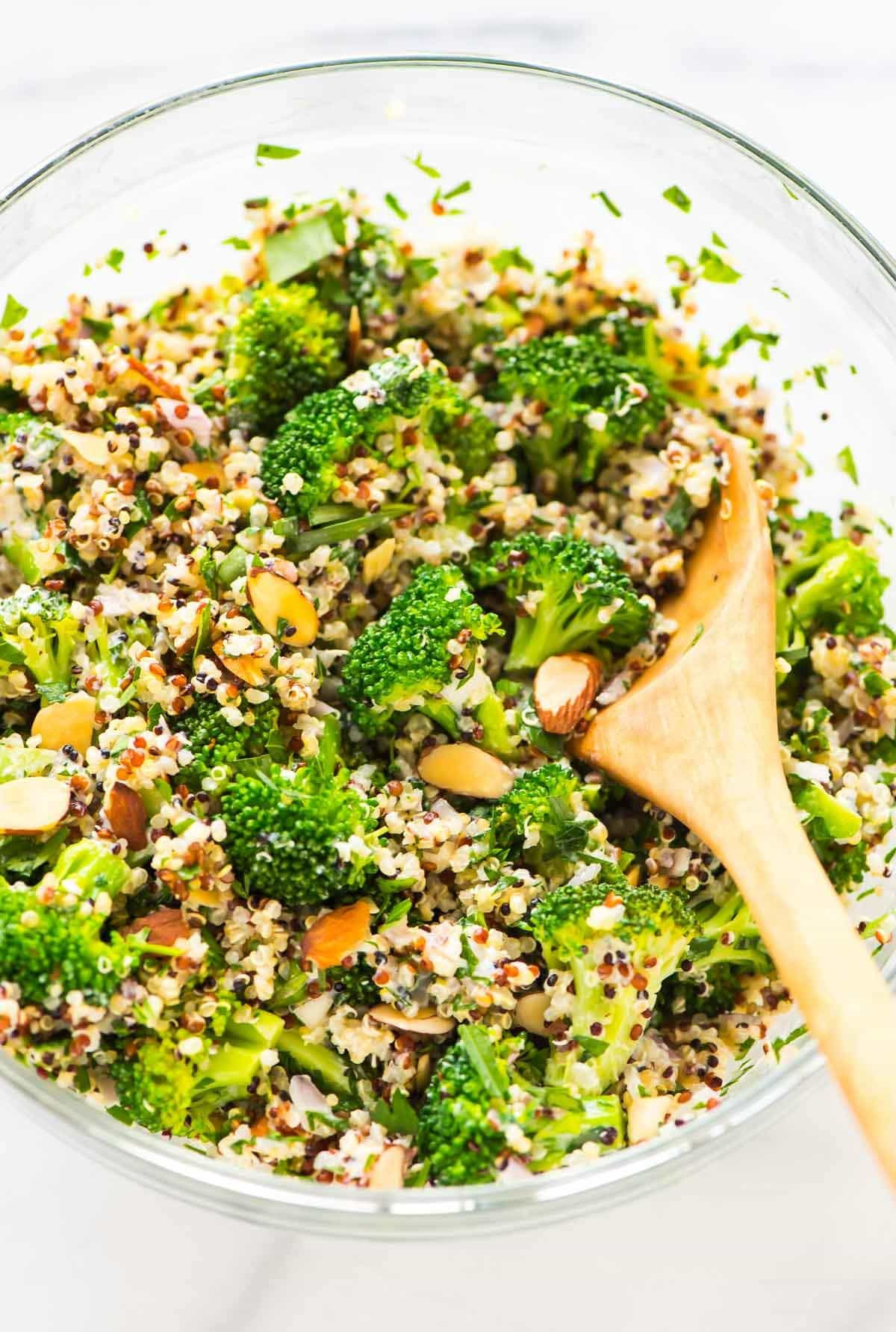 Healthy Quinoa Recipe
 Broccoli Quinoa Salad with Creamy Lemon Dressing