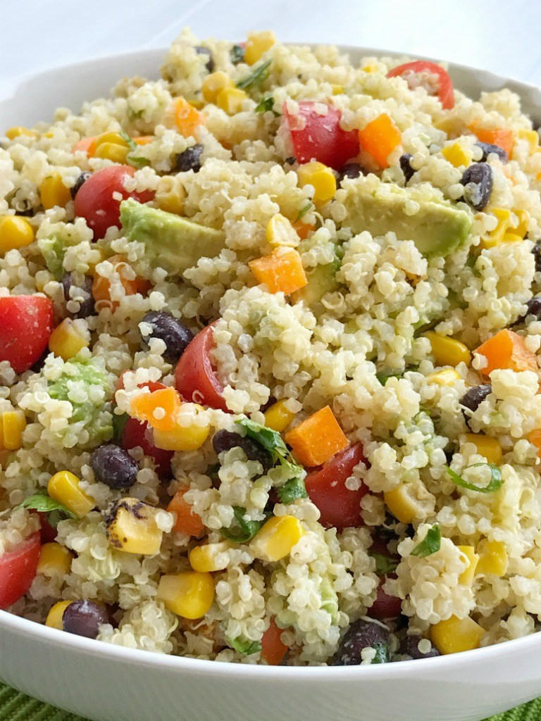 Healthy Quinoa Side Dish
 Fiesta Quinoa Salad To her as Family