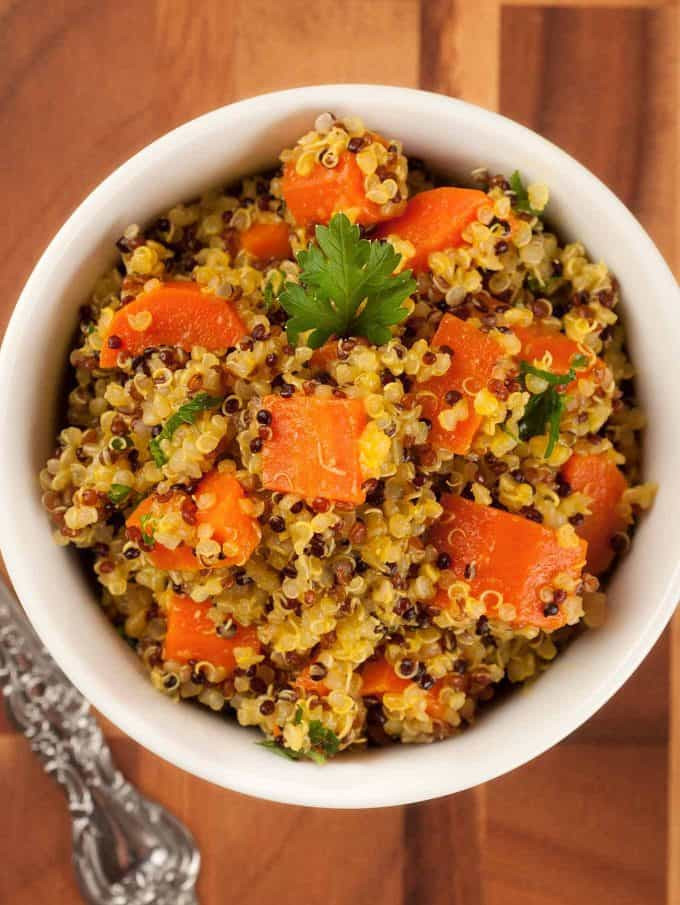 Healthy Quinoa Side Dish
 Orange Spiced Carrots and Quinoa Recipe