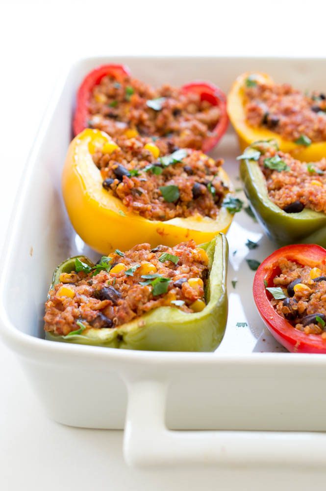 Healthy Quinoa Stuffed Peppers
 Healthy Mexican Turkey and Quinoa Stuffed Peppers