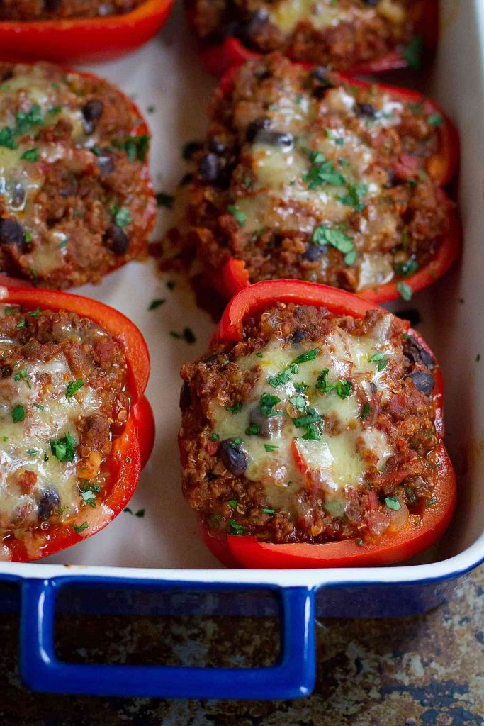 Healthy Quinoa Stuffed Peppers
 Healthy Chili & Quinoa Stuffed Peppers Easy Dinner Recipe