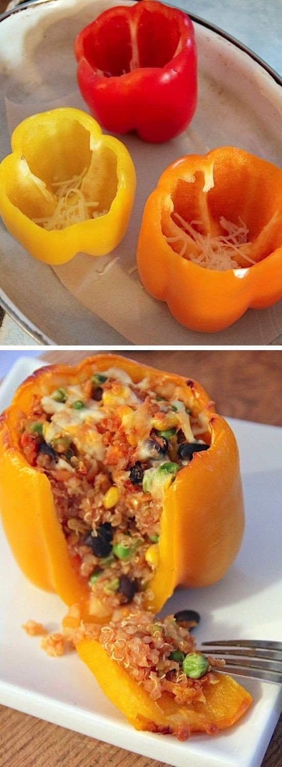 Healthy Quinoa Stuffed Peppers
 Quinoa and Ve able Stuffed Peppers