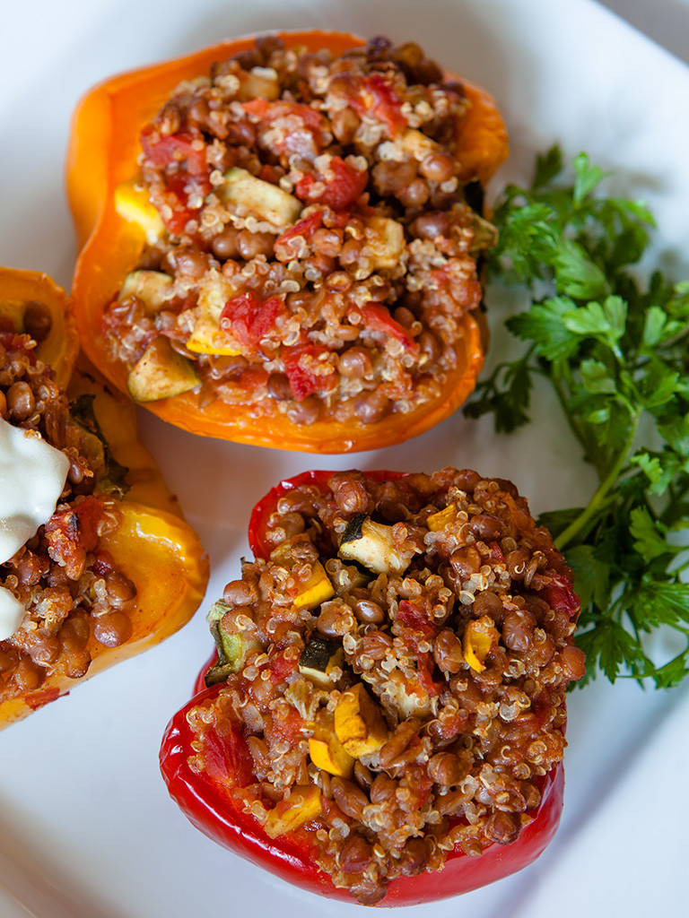 Healthy Quinoa Stuffed Peppers
 Lentil and Quinoa Stuffed Peppers Healthy Food