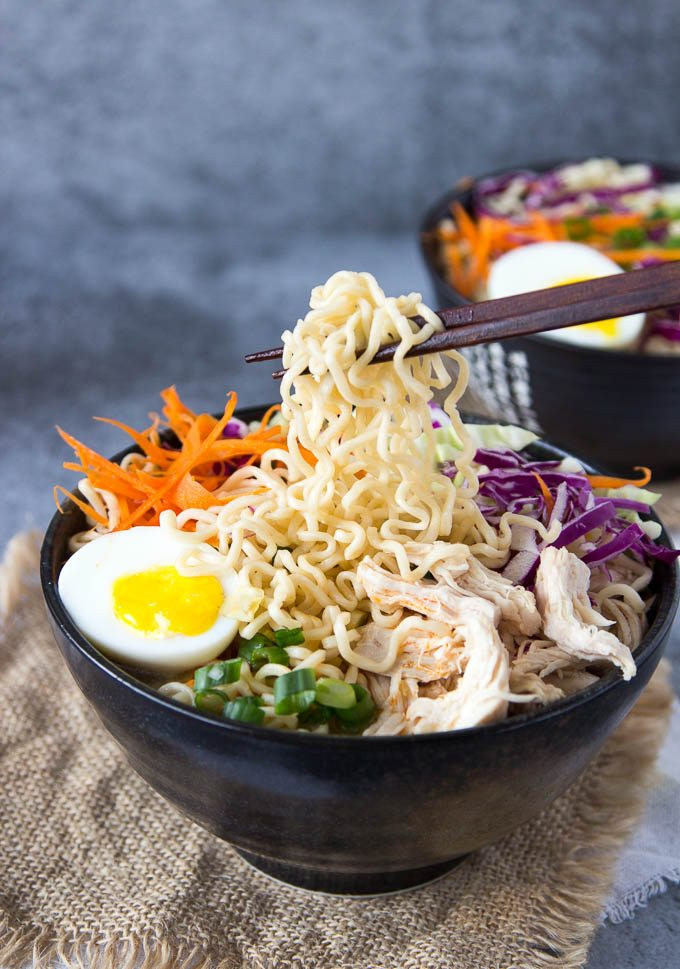 Healthy Ramen Noodles
 Healthy Chicken Ramen Bowl clean eating Simple Healthy