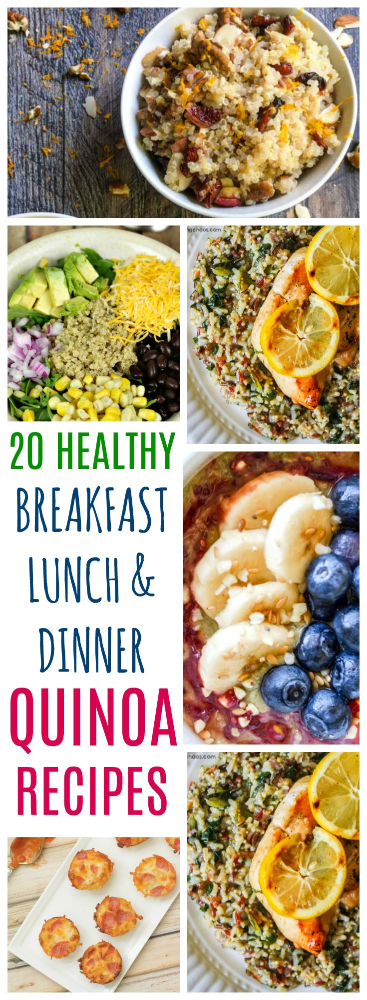 Healthy Recipes For Breakfast Lunch And Dinner
 20 Healthy Quinoa Recipes For Breakfast Lunch and Dinner