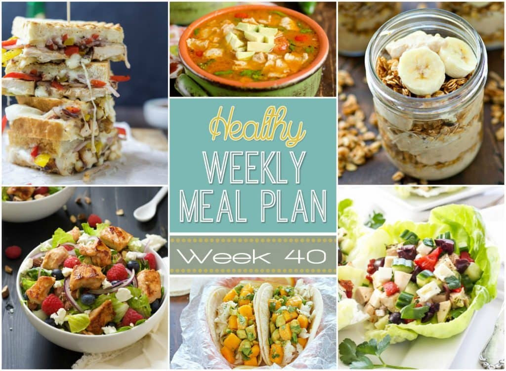 Healthy Recipes For Breakfast Lunch And Dinner
 Healthy Weekly Meal Plan 40 Yummy Healthy Easy