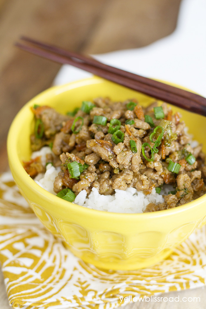 Healthy Recipes Using Ground Turkey
 Teriyaki Turkey Rice Bowl