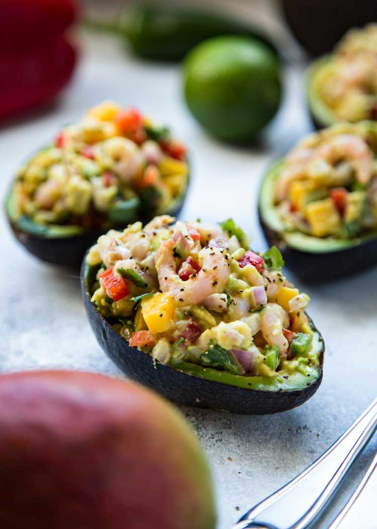 Healthy Recipes With Avocado
 Mango Shrimp Stuffed Avocado Kevin Is Cooking