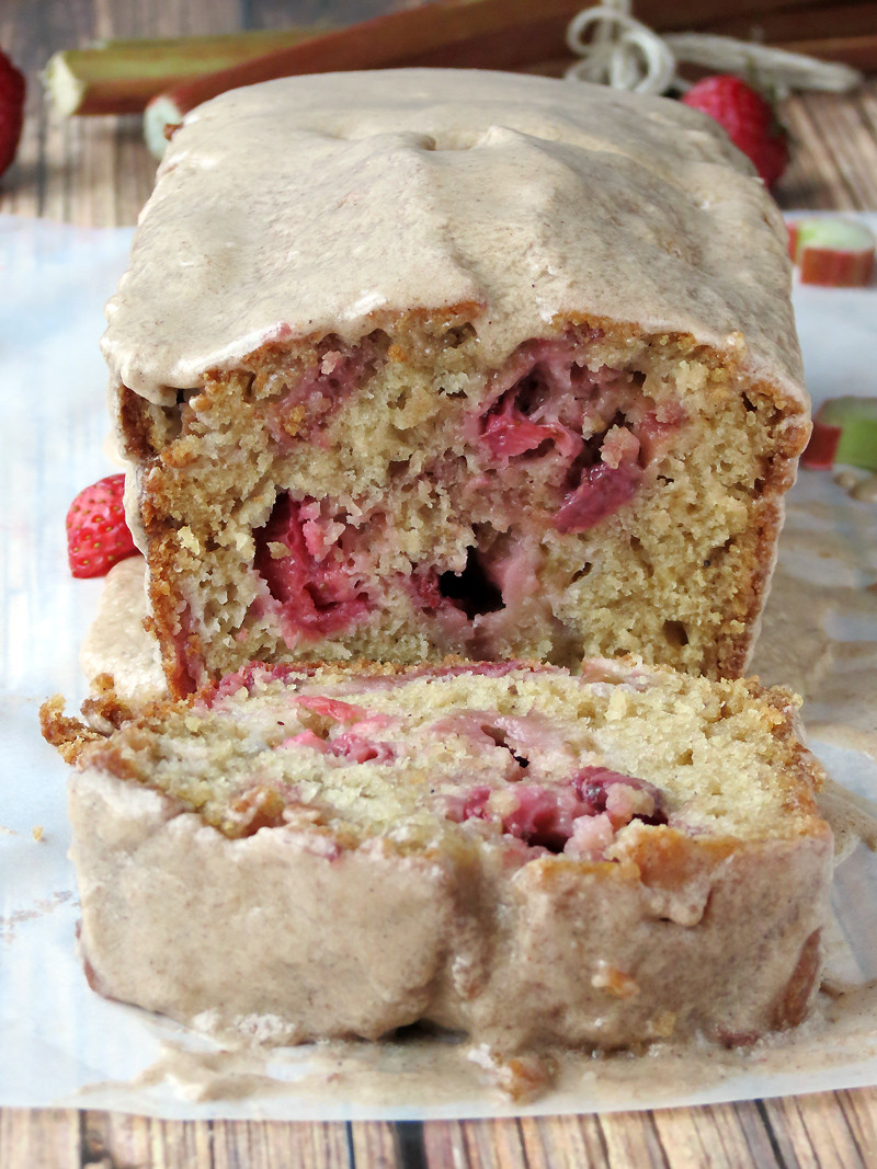 Healthy Rhubarb Bread
 Strawberry Rhubarb Bread Yummy Addiction