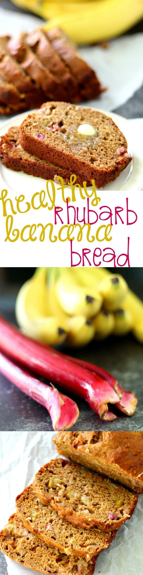 Healthy Rhubarb Bread
 Healthy Rhubarb Banana Bread Recipe