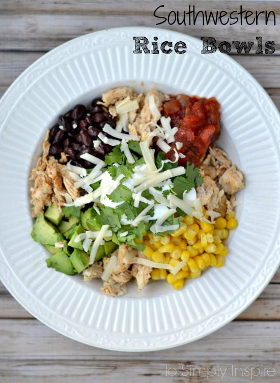 Healthy Rice Bowl Recipes
 Southwestern Rice Bowl