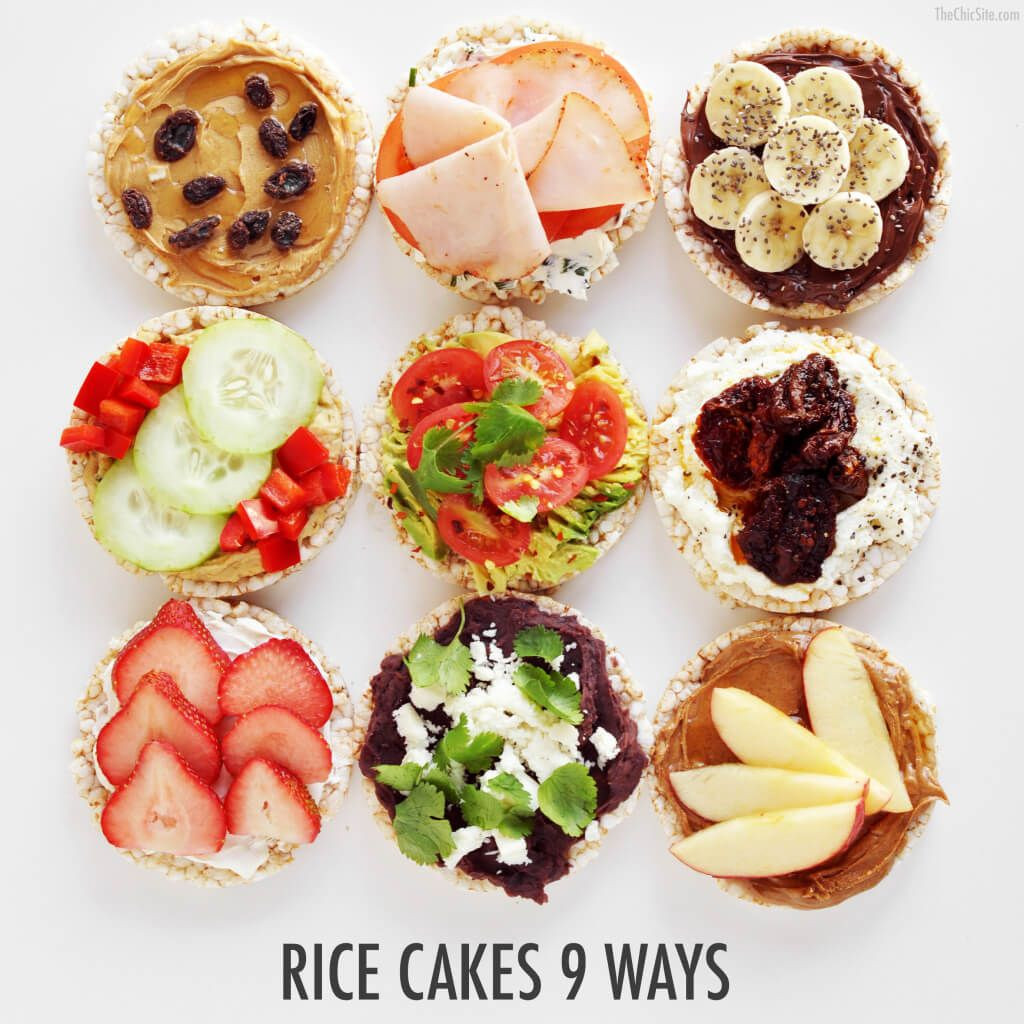 Healthy Rice Cake Snacks
 Rice Cakes 9 Ways The Chic SiteThe Chic Site