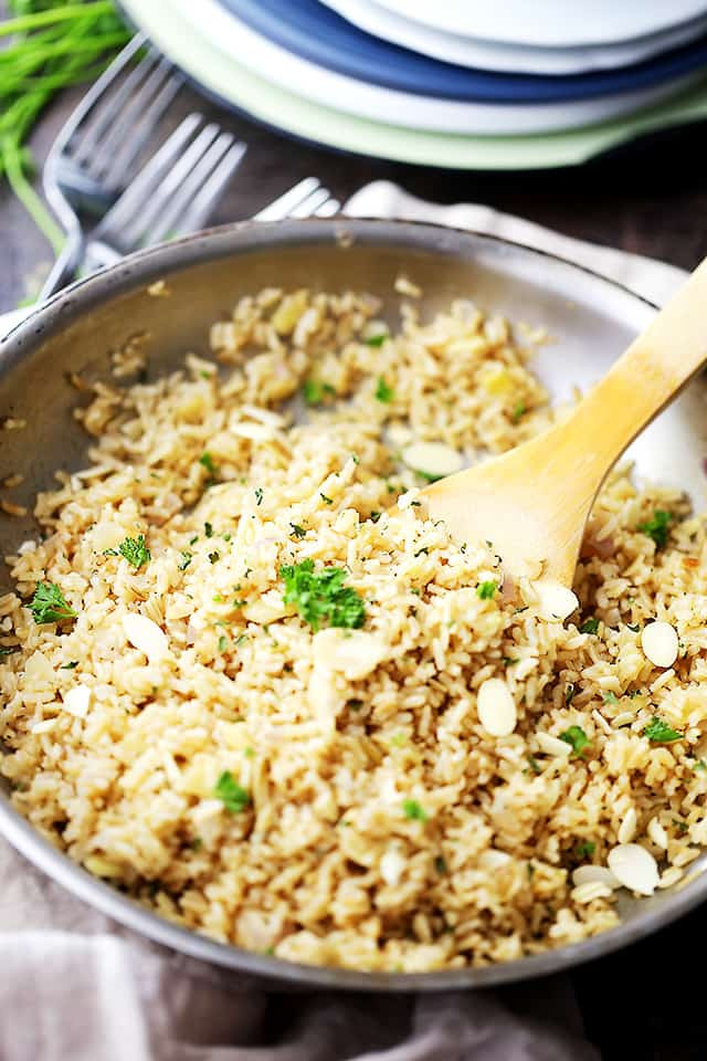 Healthy Rice Pilaf
 Almond Brown Rice Pilaf Diethood