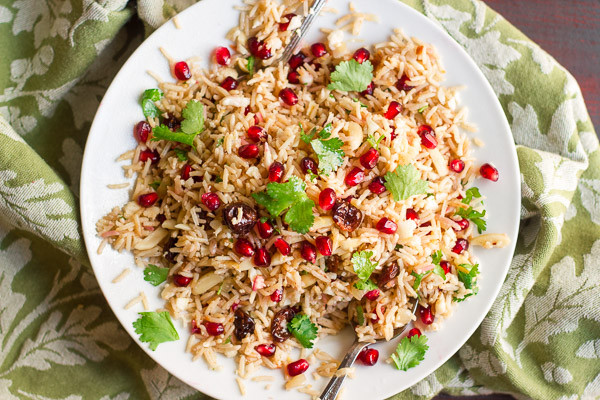 Healthy Rice Pilaf
 Basmati & Cauliflower Rice Pilaf with Fruit & Almonds