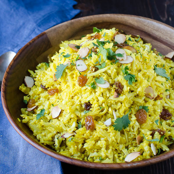 Healthy Rice Pilaf
 Curried Cauliflower “Rice” Pilaf