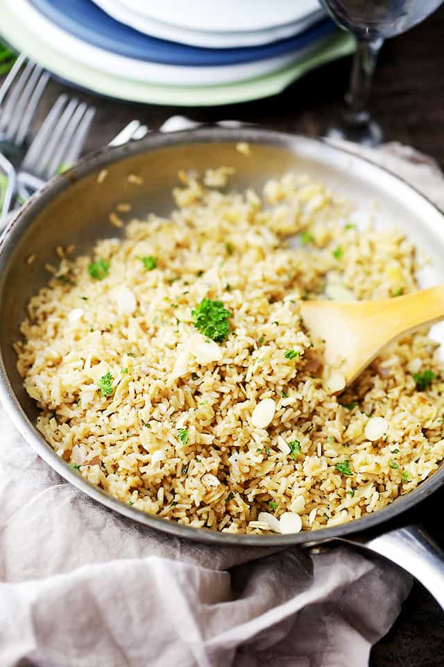 Healthy Rice Pilaf
 Almond Brown Rice Pilaf Diethood