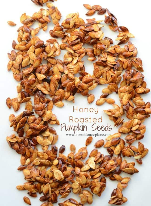 Healthy Roasted Pumpkin Seeds
 Honey Roasted Pumpkin Seeds with Cinnamon Bless This Mess