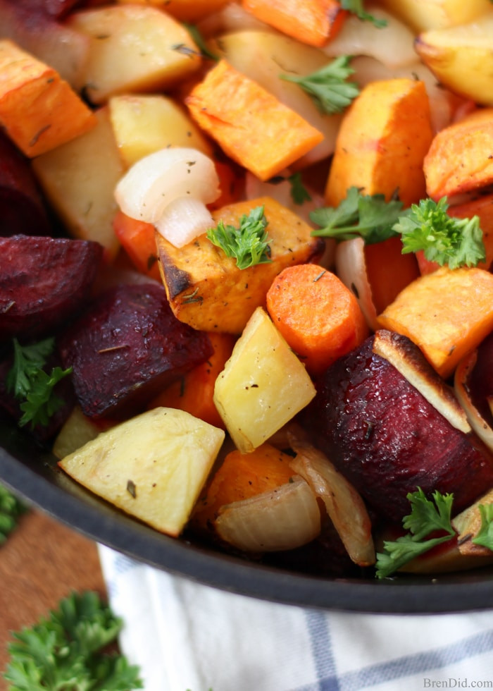 Healthy Roasted Vegetables Recipe
 Oven Roasted Root Ve ables Bren Did