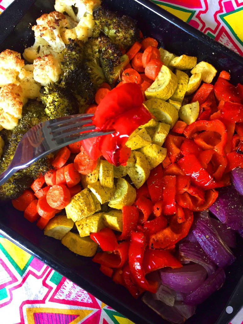 Healthy Roasted Vegetables
 Rainbow Ve ables Recipe – Easy Healthy Oven Roasted