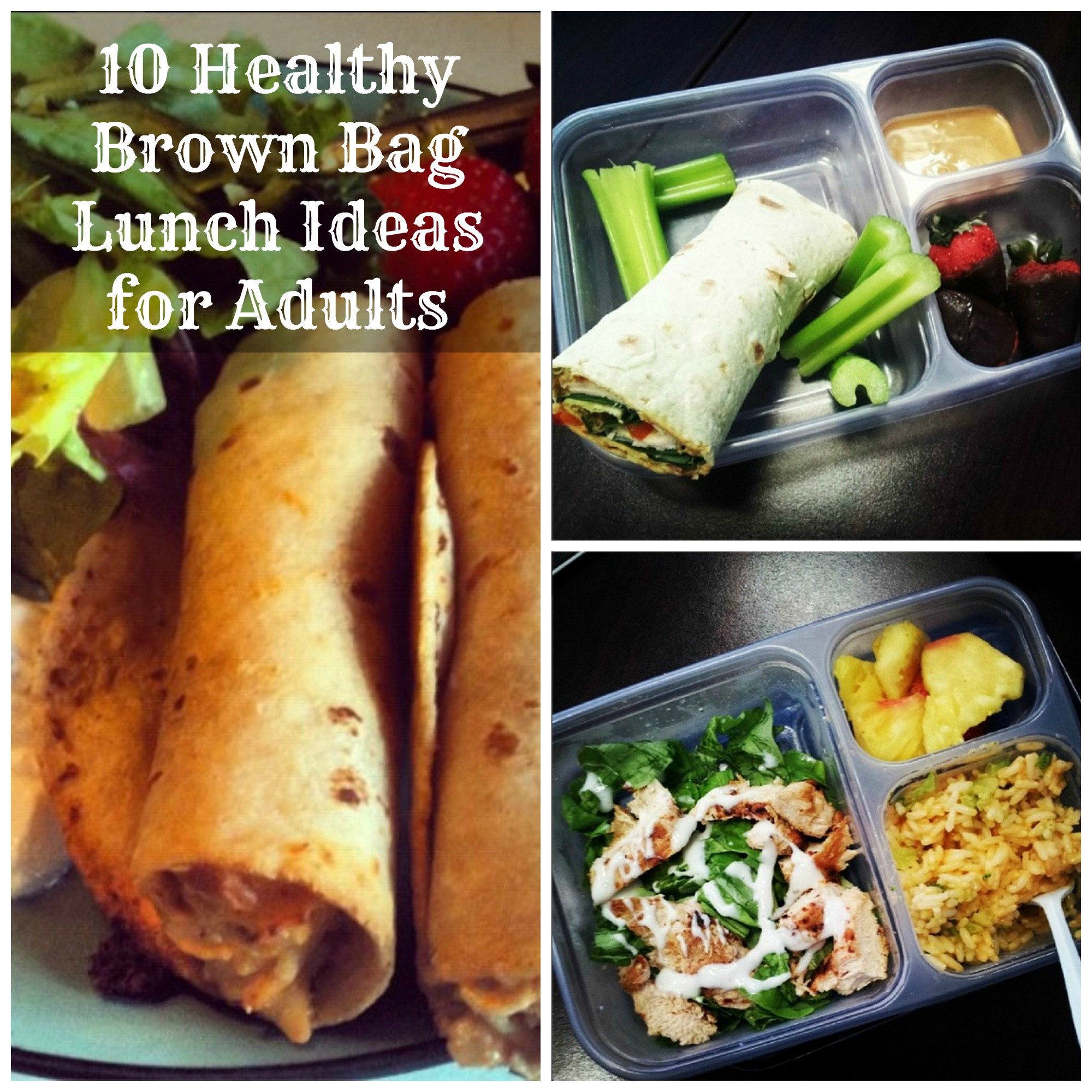 Healthy Sack Lunches
 10 Brown Bag Lunch Ideas for Adults