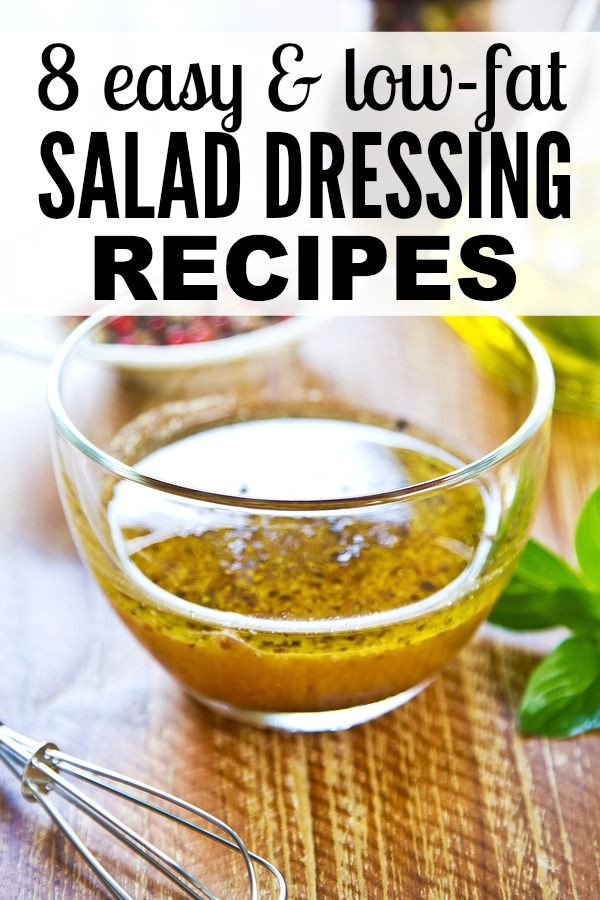 Healthy Salad Dressings
 8 easy to make low fat salad dressings