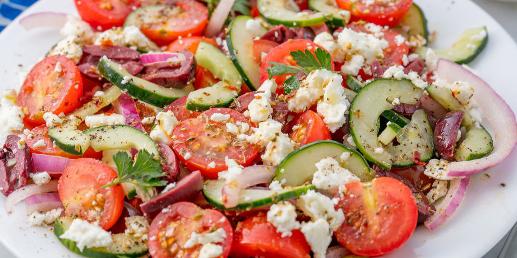 Healthy Salad Recipes For Dinner
 Best Greek Salad and Dressing Recipe How to Make Greek Salad