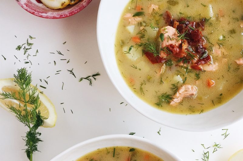 Healthy Salmon Chowder
 30 Minute Whole30 Salmon Chowder Parsnips and Pastries