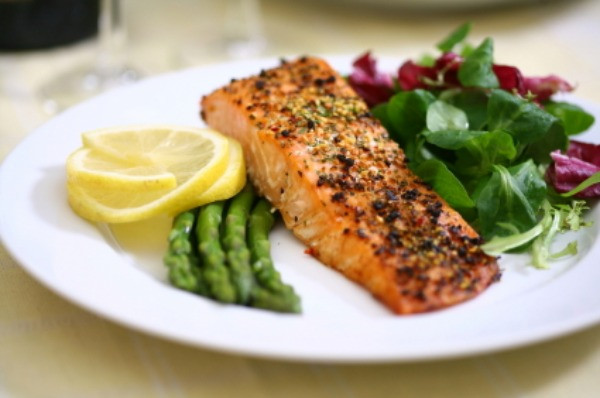 Healthy Salmon Dinner
 Eat your way to beautiful skin