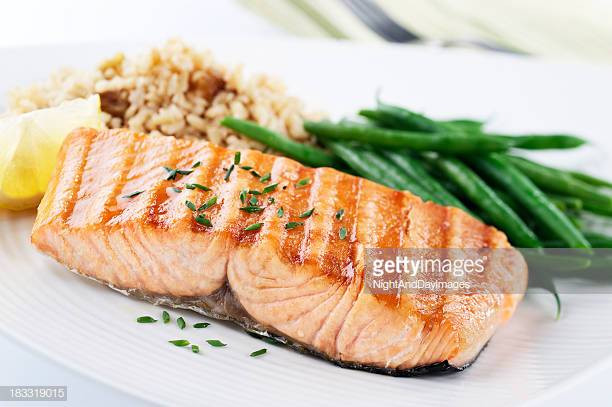 Healthy Salmon Dinner
 Salmon Stock s and