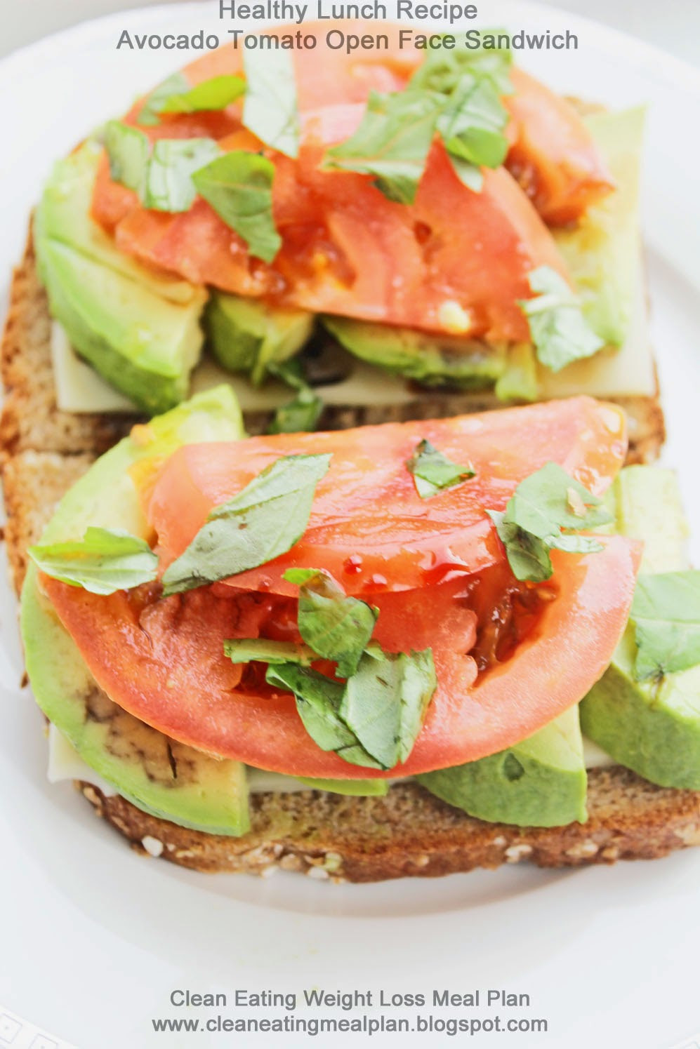 Healthy Sandwich Recipes For Weight Loss
 Healthy Lunch Recipe Avocado Tomato Open Face Sandwich