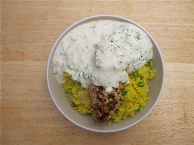 Healthy Sauces For Chicken And Rice
 Chicken & Rice with Yogurt Sauce