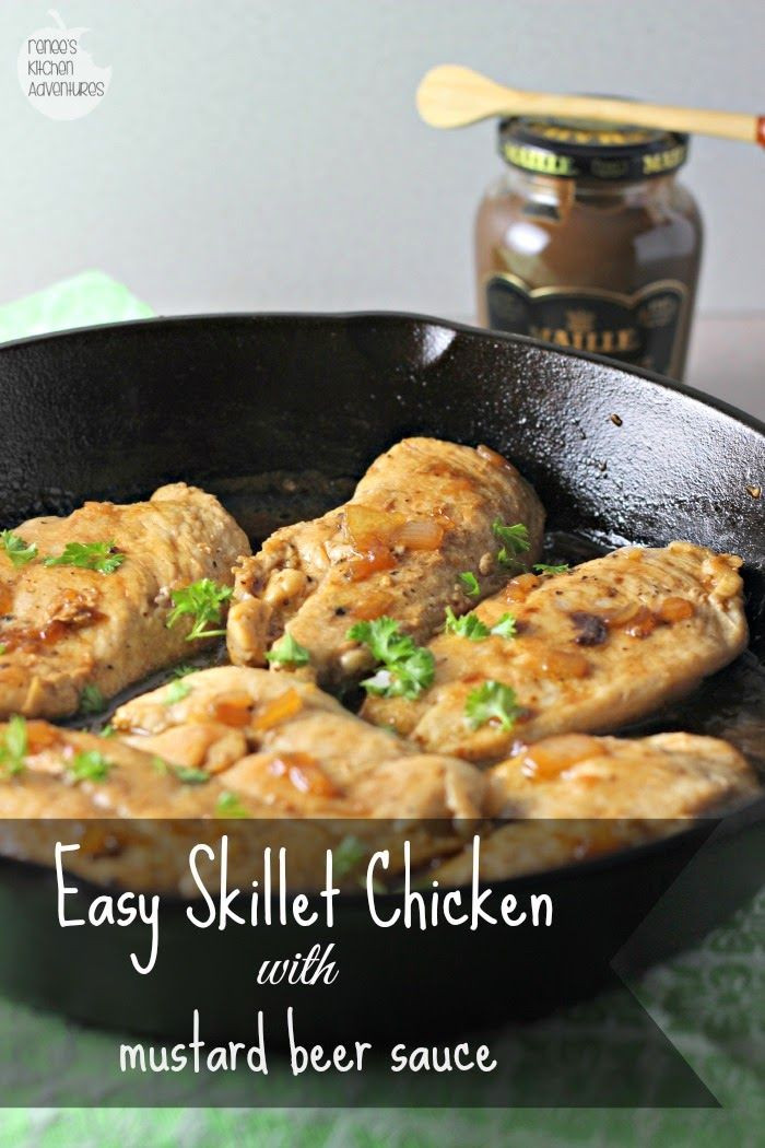 Healthy Sauces For Chicken
 Easy Skillet Chicken with Mustard Beer Sauce