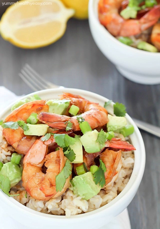 Healthy Sauces For Rice
 Healthy Brown Rice Bowl with Shrimp & Avocado $500