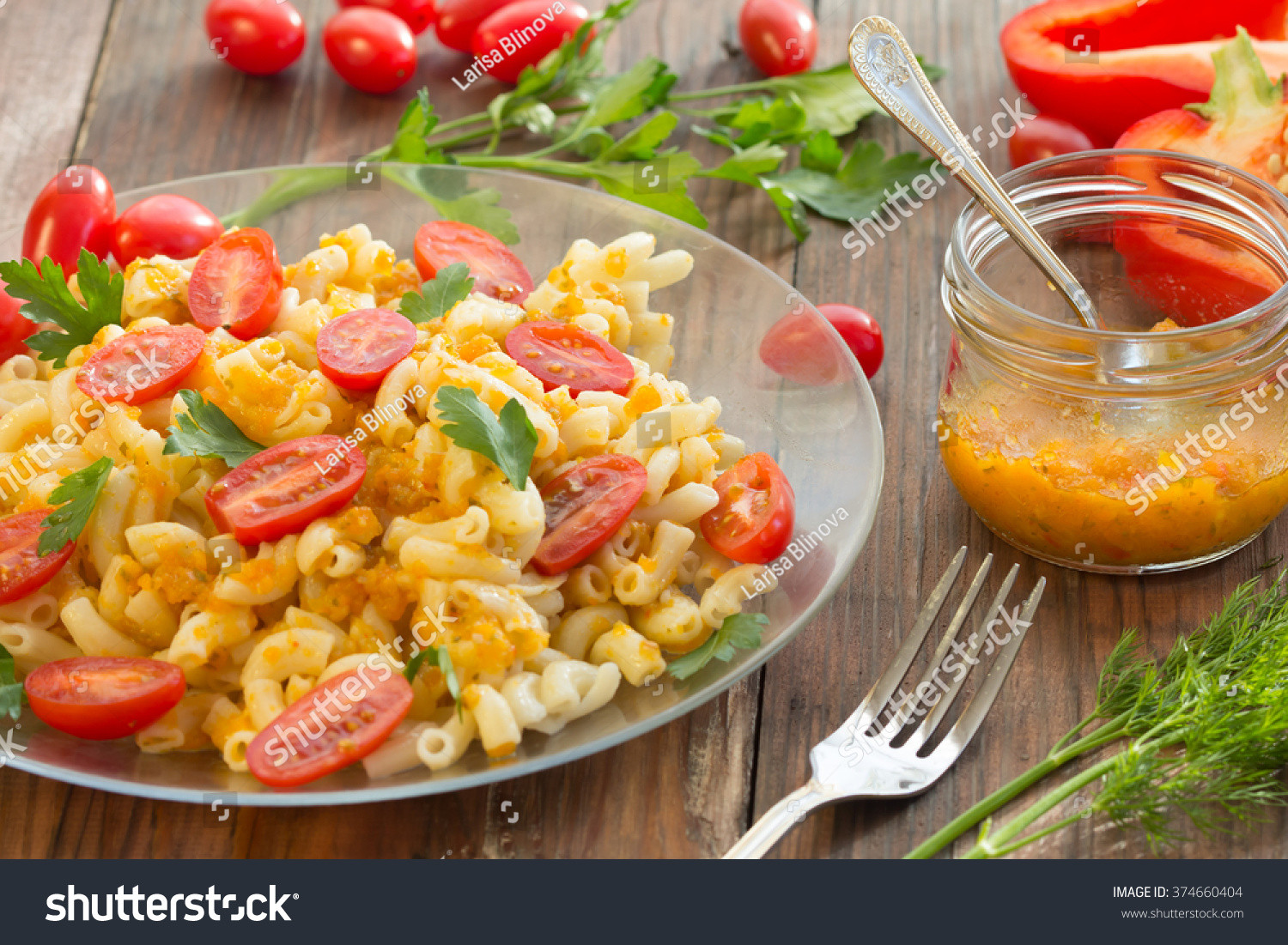 Healthy Sauces For Vegetables
 Macaroni Pasta Ve able Sauce Fresh Tomatoes Stock