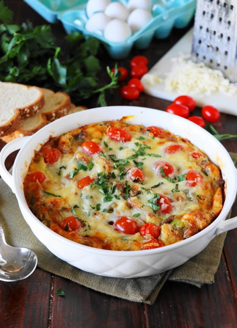 Healthy Savory Breakfast
 Savory Breakfast Bread Pudding