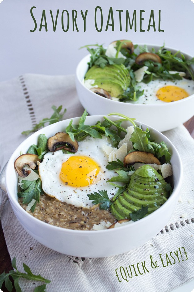 Healthy Savory Breakfast
 Savory Oatmeal Recipe