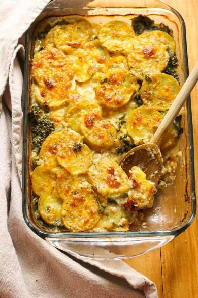 Healthy Scalloped Potatoes And Ham
 Healthy Cheesy White Bean Scalloped Potatoes The Girl