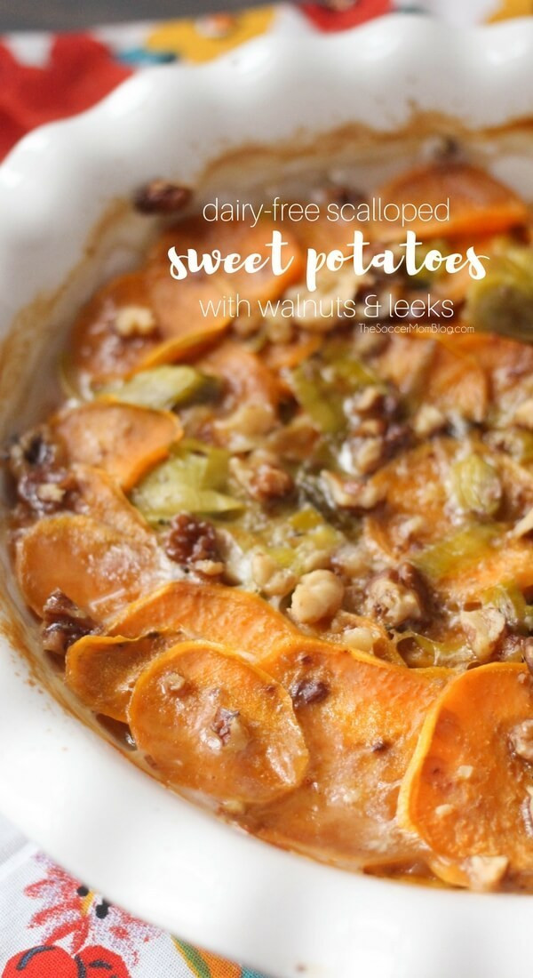 Healthy Scalloped Sweet Potatoes
 Dairy Free Scalloped Sweet Potatoes with Can d Pecans