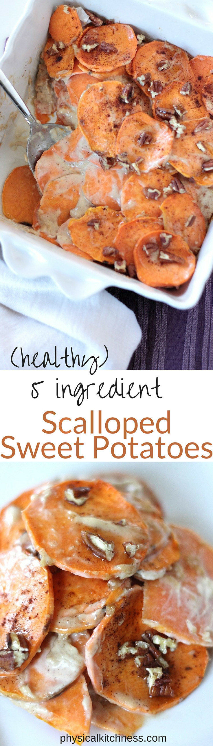 Healthy Scalloped Sweet Potatoes
 Whole30 scalloped sweet potatoes vegan paleo