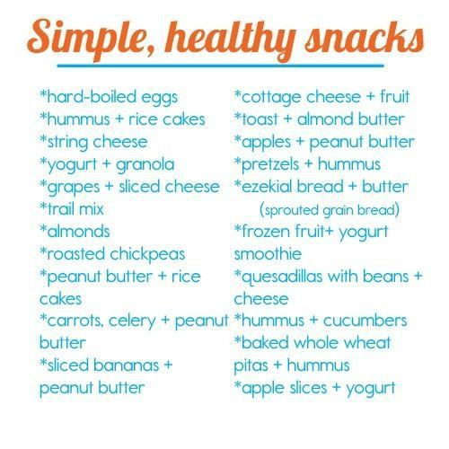 Healthy School Snacks List
 Healthy Snacks for Kids for Work for School for Weight
